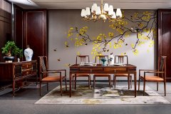 顺德新中式家具|让室内光线活起来的＂百叶窗间月＂